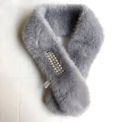 マフラー グレー エレガント パーティー