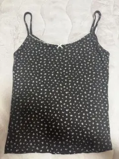 Brandy Melville ブラウン 小花柄 キャミソール