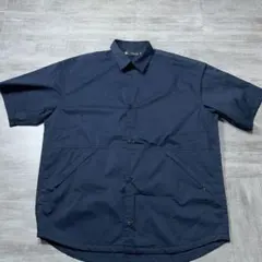 美品 ジップポケットシャツ GU UNDERCOVER コラボ XL ネイビー