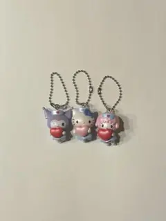 サンリオキャラクターズ　ナーススイングマスコット　キティ　クロミ　ピアノちゃん