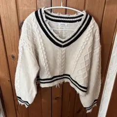 INGNI アイボリー ケーブルニット セーター