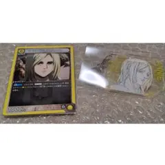 進撃の巨人　アニ　原画アクリルキーホルダー　カード計2点