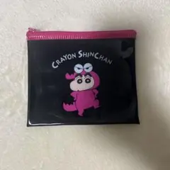 クレヨンしんちゃん ポーチ 黒・ピンク