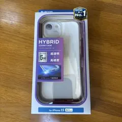 iPhoneケース　iPhone15 ハイブリッドクリアケース