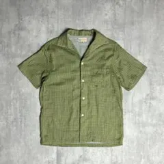 【Dry Bones】開襟シャツ　チェック　リバーシブル　50s 60sのサムネイル