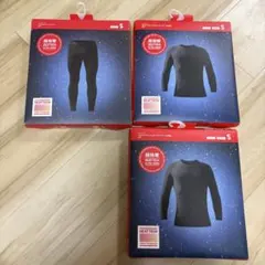 3点セット　ユニクロ ヒートテック　超極暖　トップス　レギンス　ブラック S
