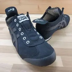 オニツカタイガー メキシコ66 スリッポン ブラック 23.5cm