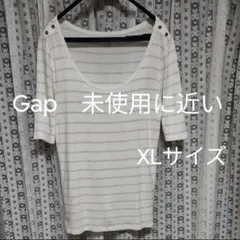GAPギャップボーダー半袖Tシャツ 半袖カットソーXL美品ガーリー量産型韓国のサムネイル