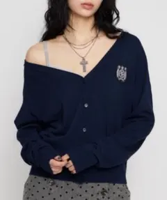 LAGUAGEM ネイビー WAPPEN LIGHT カーディガンのサムネイル