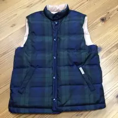 ミキハウス　リバーシブルダウンベスト