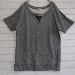 マオメイド 半袖スウェット（M）グレー 厚手 綿100％ ガゼット付 日本製のサムネイル
