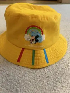 美品ミッキーレインハットkids