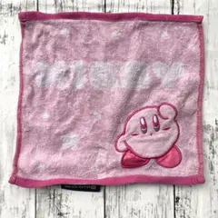 ❤️星のカービィ タオルハンカチ ピンク 約25cm キャラクター 任天堂 可愛い