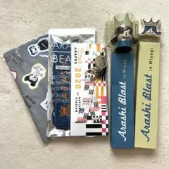 嵐 ARASHI blast ARAFES グッズ 展覧会 ラゲージタグ青 5点