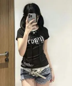 SHEIN Y2K サブカル グランジ 系トップスのサムネイル