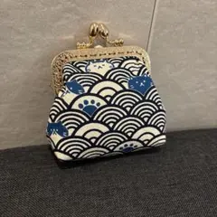 猫のがま口コインケース