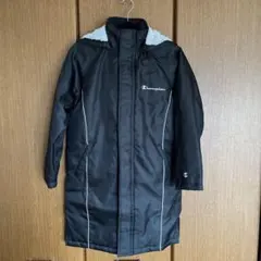 Champion ブラック ベンチコート フード付き　150