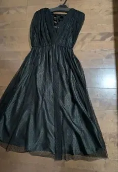 ストロベリーフィールズグレース　チュールドレス　ドット　黒　新品