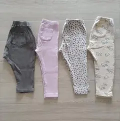 レギンスセット　GU サマナル　ユニクロ　リブ　リラックスフィット　フリース