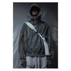 DIFFERENTIS.OK グレー フルジップ パーカー