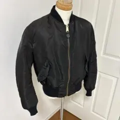 USA製 ALPHA MA-1 希少ブラック　 フライトジャケット　Mサイズ