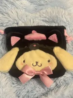 サンリオ まっくろあにまるず シークレット巾着　ポムポムプリン