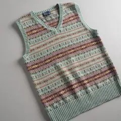 ラルフローレン　正規品　ニット　ベスト　北欧柄　美品