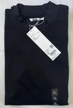 ユニクロ U エアリズムコットンオーバーサイズモックネックＴシャツ　XL 黒
