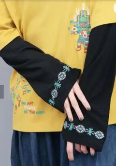 チチカカ　ジュエル刺繍アームカバー フリーサイズのサムネイル