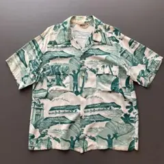 PRADA 21SS 三角ロゴ ダブルマッチ シルク 半袖シャツ S エクリュ 