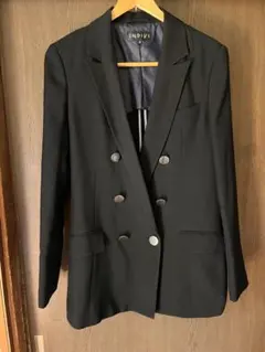 INDIVI ブラック テーラードジャケット 38