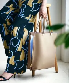 【E'POR】【A4対応】Y BAG Large（サイドジップ縦型トートバッグ）