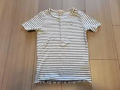 branshesブランシェス ストライプフリルカットソー 130