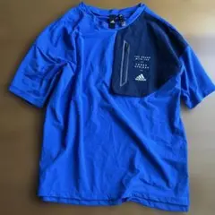 adidas 青 Tシャツ 160cm
