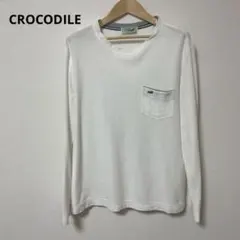 CROCODILE クロコダイル ホワイト 長袖 カットソー Mのサムネイル