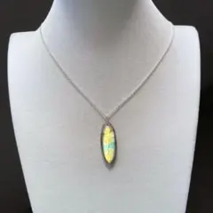 【男女兼用】天然石♡高品質ラブラドライト♡ペンダント♡ネックレス⑨