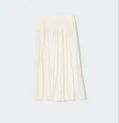 シフォンプリーツスカート UNIQLO 白