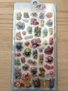 ズートピア2　ボンボンドロップシール 風　3Dシール 6