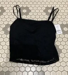 試着のみ未使用品　タグ付　チュチュアンナ　カップ付きレースキャミソール　Mサイズのサムネイル