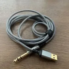 USB to 6.35mm ステレオ標準プラグケーブル モノラルケーブル