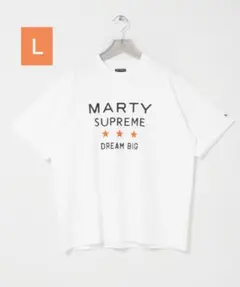 MARTY SUPREME マーティシュプリーム　ホワイト ポロシャツ L MARTY SUPREMEマーティシュプリーム ホワイト ポロシャツ M パルコ