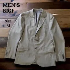 極美品【MEN'S BIGI】メンズビギ　テーラードジャケット　M 光沢　総裏