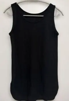 URBAN RESEARCH リブタンクトップ ブラック F