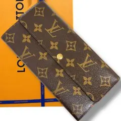 【美品】ルイヴィトン ポルトフォイユサラ モノグラム 長財布 折り財布