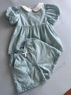 SLAP SLIP ミントグリーン ブラウスとショートパンツ セット