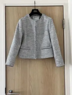 ノーカラー ツイードジャケット❣️未使用