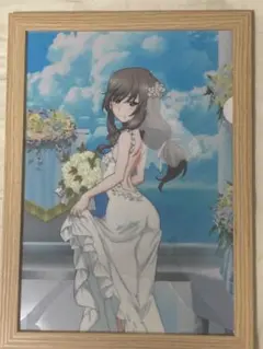 額装 【ガルパン】島田千代 クリアファイル 非売品