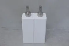 山崎実業 シャンプーボトル 詰め替えボトル ディスペンサー2本セット