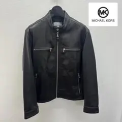 マイケルコース シングル ライダースジャケット ブラック