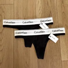 Calvin Klein tバック ショーツ2枚セット ブラック S パンツのサムネイル